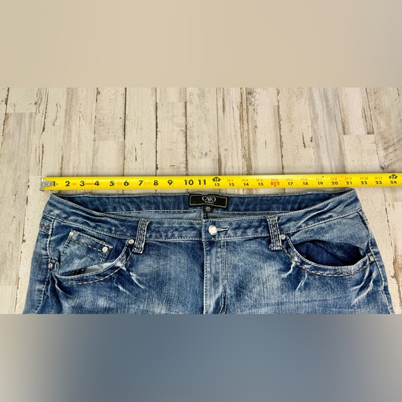 Cato Premium Capri Jeans Women's 20W 44x33 Blue Straight Leg Mid Rise - Picture 8 of 10